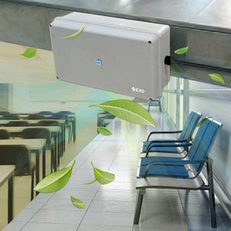 aire limpio sanitizado para múltiples espacios